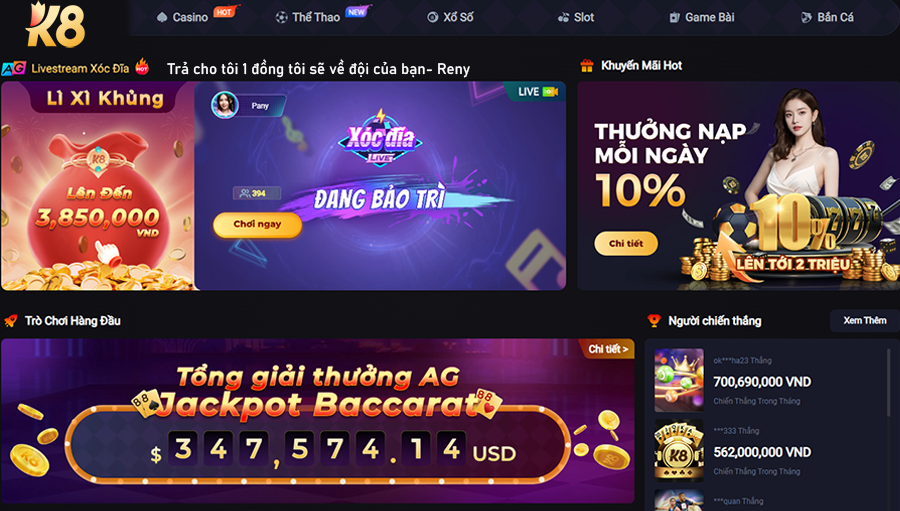 K8 | K8BET ✔️ Link đăng ký K8 chính thức mới nhất 2025 30 Giao diện K8 sang trọng, thu hút người chơi